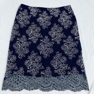 Victor Costa Lace Skirt Size 14